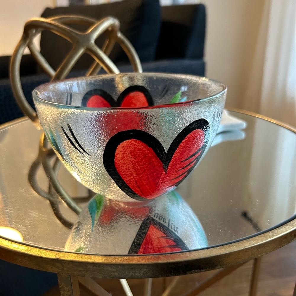Kosta Boda hearts collection bowl 6inch